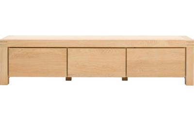 Goossens Tv Meubel Clear, 3 kleppen 45 cm diep