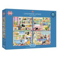 Catastrophe Cottage Puzzel 4x 500 Stukjes - thumbnail
