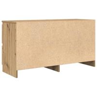 Tv-meubel 100x35x54 cm bewerkt hout artisanaal eikenkleurig - thumbnail
