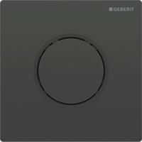 Bedieningsplaat Geberit Type 10 Pneumatisch Round Zwart - thumbnail