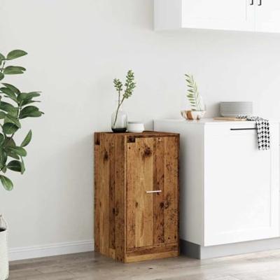 Apothekerskast 40x41x77,5 cm bewerkt hout oud houtkleurig - thumbnail