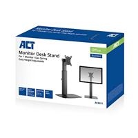 ACT Connectivity Monitorarm office, op voet met gasveer, 1 scherm bevestiging - thumbnail