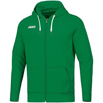 JAKO 6865K Jas Met Kap Base Kids - Sportgroen - 140 - thumbnail