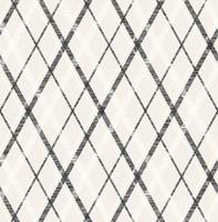 Dutch Wallcoverings Sauvage Ruit - Grijs/Zwart - thumbnail