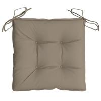Stoelkussens 4 st 40x40x7 cm oxford stof taupe - thumbnail