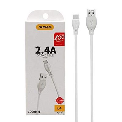 Dudao USB naar USB-C oplader - Oplaadkabel - Datakabel - 1 Meter - Wit Dudao USB naar USB-C oplader - Oplaadkabel - Datakabel - 1 Meter - Wit