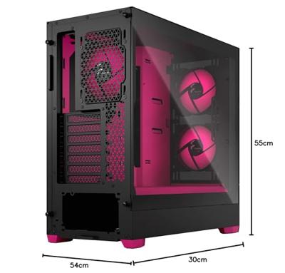 Fractal Design Pop Air RGB Magenta Core TG Clear Tint
