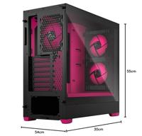 Fractal Design Pop Air Tower PC-behuizing Zwart, Magenta - thumbnail