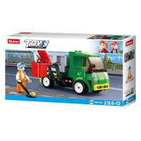 Sluban City cleaner vuilniswagen (m38-b0781b) - thumbnail