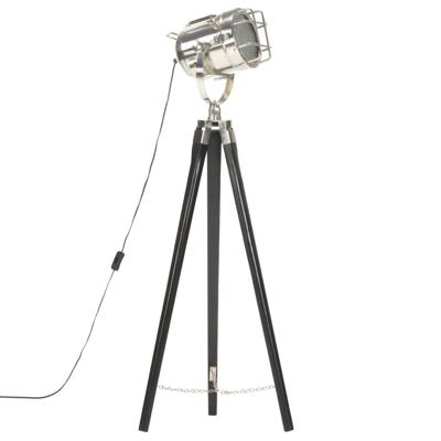 VidaXL Vloerlamp driepoot 97 cm massief mangohout zwart