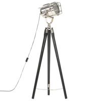 VidaXL Vloerlamp driepoot 97 cm massief mangohout zwart - thumbnail