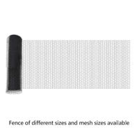 VidaXL Hexagon hek grijs 0,6 x 25 m pvc - thumbnail