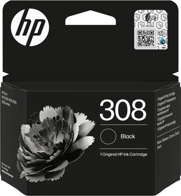 HP inktcartridge 308, 160 pagina's, OEM 7FP21UE, zwart