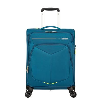 American Tourister Summerfunk Spinner 55 Expandable teal Zachte koffer American Tourister Summerfunk Spinner 55 Expandable teal Zachte koffer