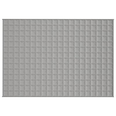 VidaXL Verzwaringsdeken 135x200 cm 10 kg stof grijs