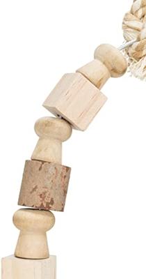 TRIXIE BOOGSCHOMMEL MET BONTE BLOKJES HOUT 20X29 CM 3 ST
