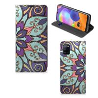 Samsung Galaxy A31 Smart Cover Purple Flower - thumbnail