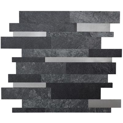 Zelfklevende Antraciet Steenstrips voor Muurdecoratie