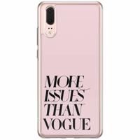 Huawei P20 siliconen hoesje - Vogue issues - thumbnail