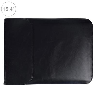 15 4-inch PU + Nylon tas geval Sleeve laptop dragen laptoptas voor MacBook Samsung Xiaomi Lenovo Sony DELL ASUS HP (zwart)