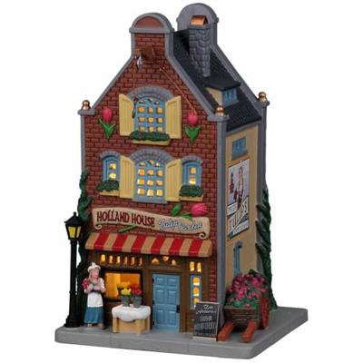 Holland House - Tulip Garden battery operated Led Kerst LEMAX - Lemax Holland House - Tulip Garden battery operated Led Kerst LEMAX - Lemax