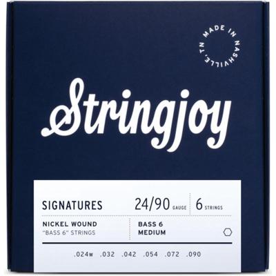 Stringjoy Signatures Bass VI Balanced Medium 24-90 snarenset voor 6-snarige bas