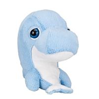 Knuffel Big Head Pluche Dolfijn, 21cm - thumbnail