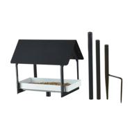 Esschert Design Voedertafel op pin Antraciet|wit design - thumbnail