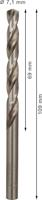Bosch Accessoires Metaalboren HSS-G, Standard 7,1 x 69 x 109 mm 10st - 2608585501 - thumbnail