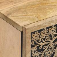 Bijzetkast 40x33x75 cm massief mangohout - thumbnail