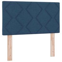Hoofdbord met LED -striplichten Verstelbaar Blauw 180 cm Stof - thumbnail