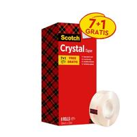 Scotch plakband Crysal Tape, ft 19 mm x 33m, 1 x value pack met 8 rollen waarvan 1 gratis - thumbnail