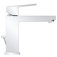 Grohe Eurocube Wastafelkraan Medium Met Waste 28 mm Met Temperatuurbegrenzer Chroom - thumbnail