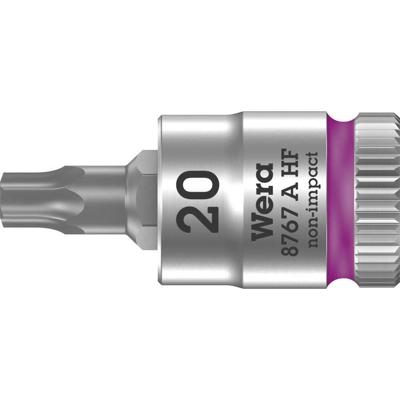 Wera 8767 A HF TORX® Zyklop Bit/dop-combinatie met 1/4" Aandrijving met Vasthoudfunctie, TX 20 x 28 mm - 1 stuk(s) - 05003364001