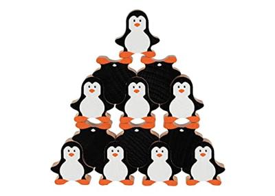 Goki houten stapelspel pinguin