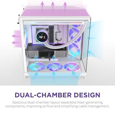 NZXT H9 Flow RGB+ White 2025