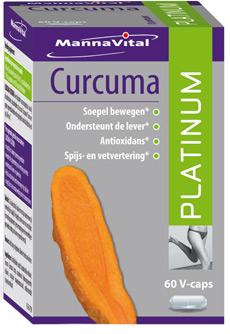 Mannavital Curcuma platinum 60 Vegetarische capsules