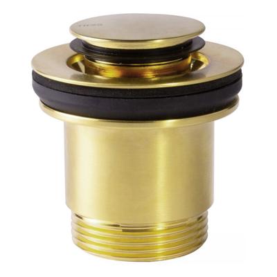 Afvoerplug Tres Valvulva | 5/4" | Click waste | Messing | Rond | 24k Goud mat Afvoerplug Tres Valvulva | 5/4" | Click waste | Messing | Rond | 24k Goud mat