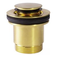 Afvoerplug Tres Valvulva | 5/4" | Click waste | Messing | Rond | 24k Goud mat - thumbnail