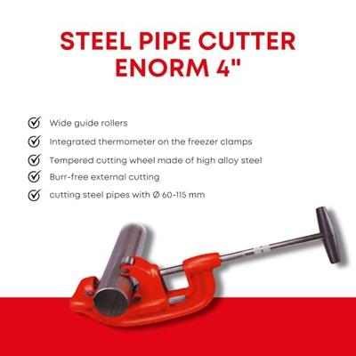 Rothenberger Buizenstaalsnijder | 60-115 mm | 1 stuk - 70060 70060 Rothenberger Buizenstaalsnijder | 60-115 mm | 1 stuk - 70060 70060