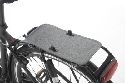 New looxs nova plate - grijs - fietsplaat voor nova double detachable fietstas