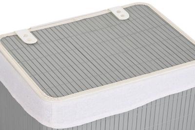 Mandenset DKD Home Decor Donker grijs Bamboe 40 x 30 x 46 cm 5 Onderdelen
