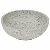 VidaXL Opzetwasbak rond φ41x14 cm keramiek grijs - thumbnail