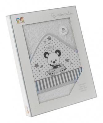 Gamberritos badcape Beertje 100 x 100 cm katoen