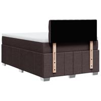 Boxspring met matras stof donkerbruin 120x200 cm - thumbnail