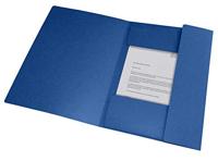 Elastomap Oxford Top File+ A4 3 kleppen 390gr blauw | 10 stuks - thumbnail