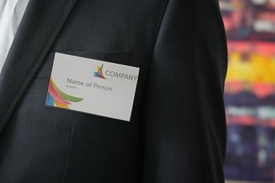 Badge Europel met speld 90x60mm | 24 stuks