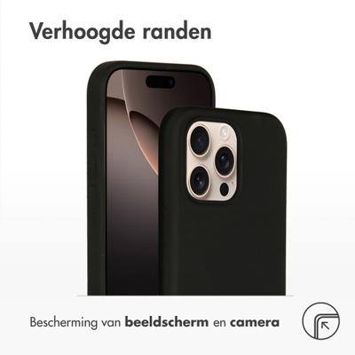 Accezz Liquid Silicone Backcover met MagSafe iPhone 16 Pro Max Telefoonhoesje Zwart Accezz Liquid Silicone Backcover met MagSafe iPhone 16 Pro Max Telefoonhoesje Zwart