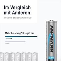 ANSMANN MaxE Micro AAA Tipo 900mAh Photo Batteria Ricaricabile ad Alta Capacità 2x Micro AAA HR03 - thumbnail