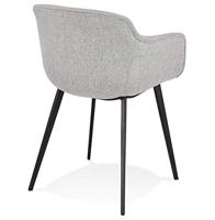 ALTEREGO RIGA Stoel met armleuningen - Grijs - thumbnail